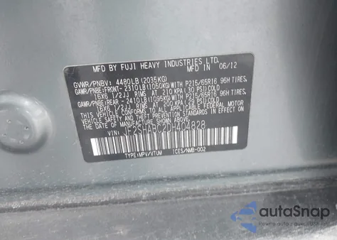 2013 Subaru Forester 2.5X из США, поврежденный, VIN JF2SHABC2DH404828